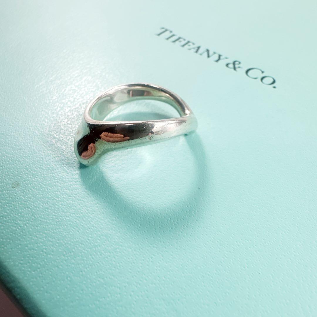 TIFFANY&Co ティファニー カーブド ウェーブ リング 指輪 9号 銀