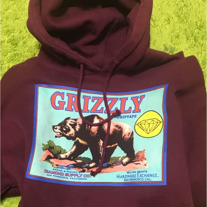 グリズリー ダイヤモンドサプライ パーカー