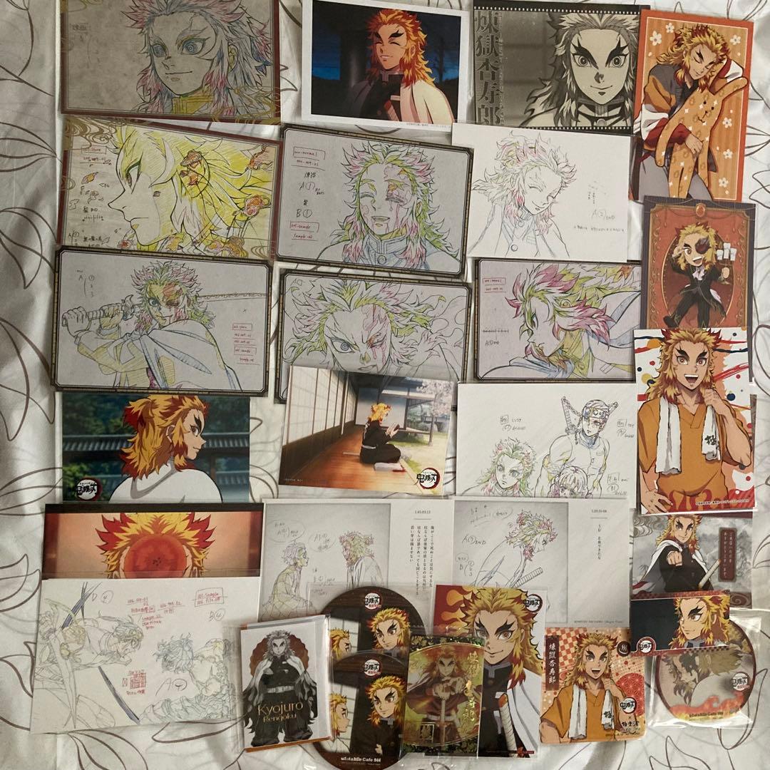 鬼滅の刃 セット 場面写ブロマイドくじ おすそ分けポストカード 煉獄杏寿郎