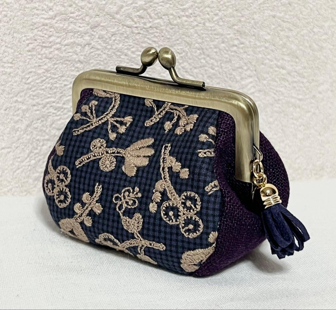 がま口ポーチ⭐︎ミナペルホネン⑤ - メルカリ