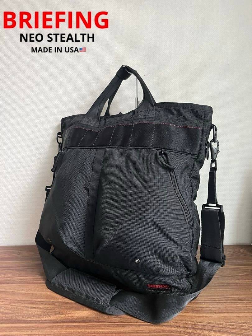【極美品】BRIEFING ブリーフィング　ネオステルス　ヘルメットバック BK