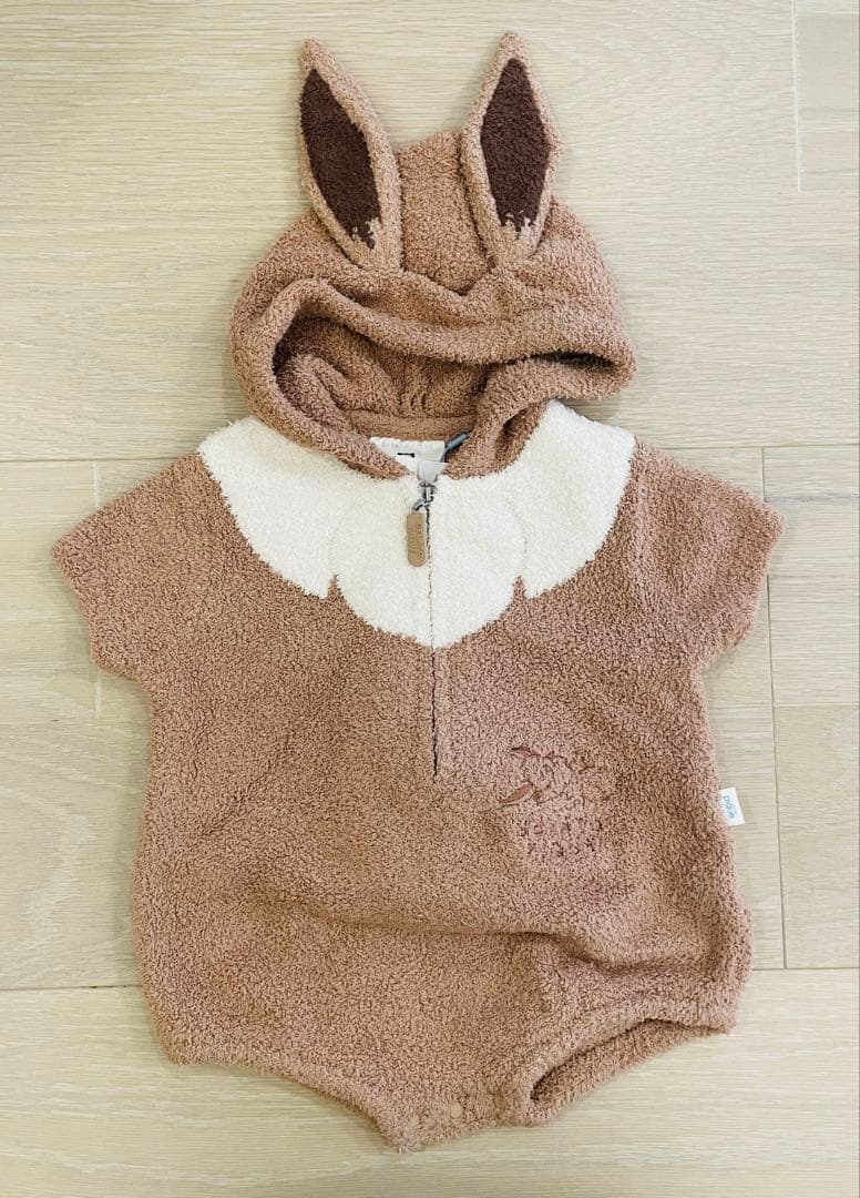 ジェラートピケ ベビー ポケモン イーブイ ロンパース