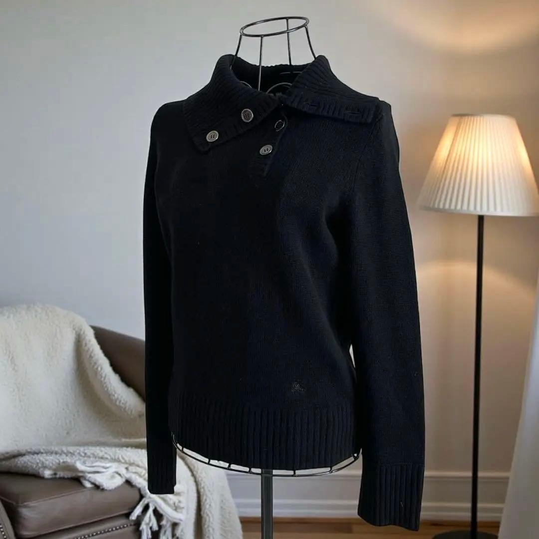 BURBERRYLONDON バーバリーロンドン ニット カシミヤ黒1レディース