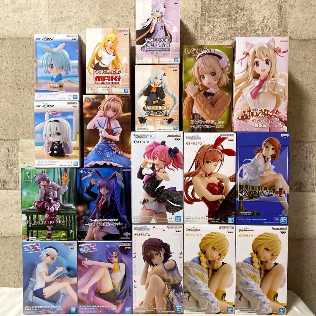 美少女系 プライズフィギュア まとめ売り18個セット アイマス 東方 けいおん等