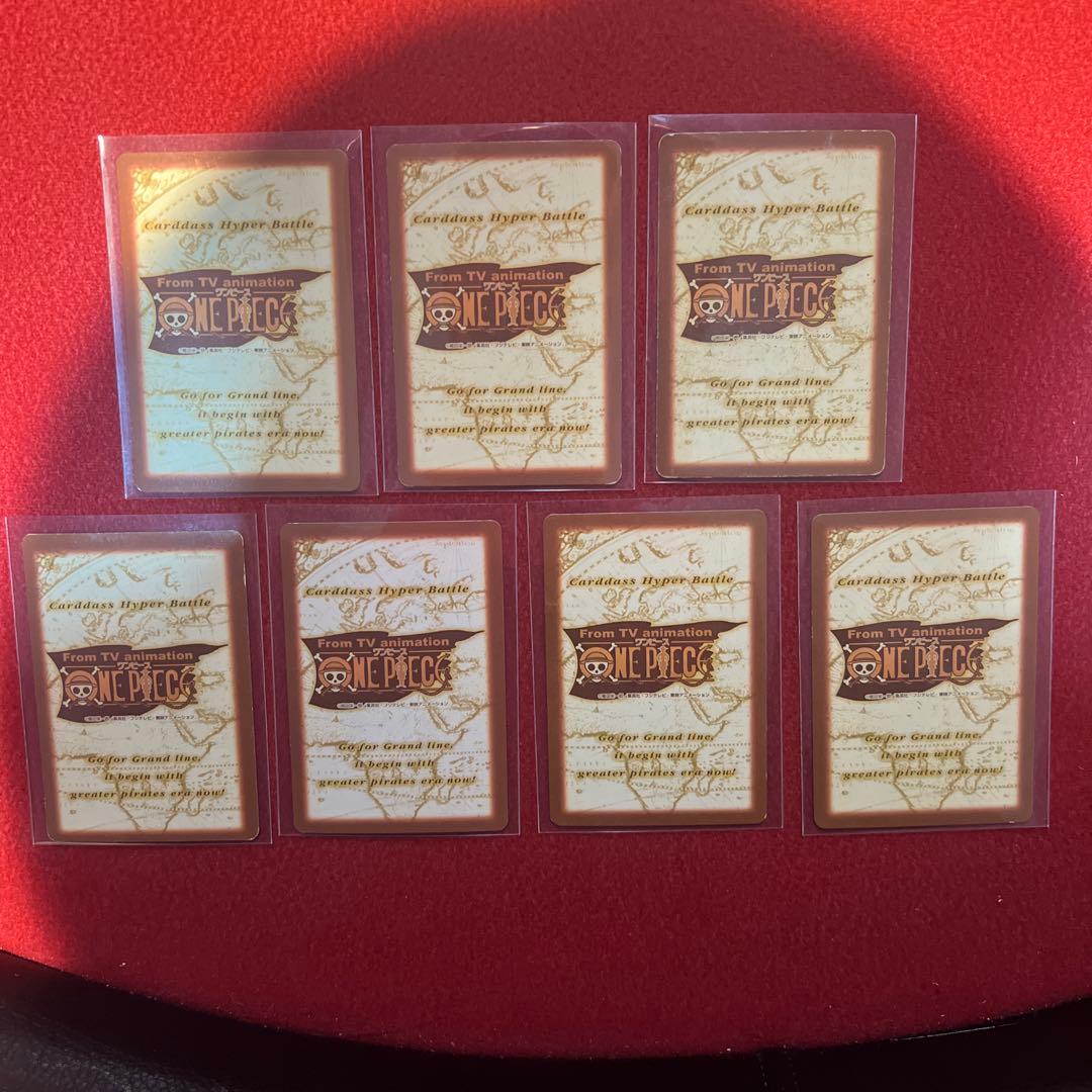 ✨ワンピースカード✨ ルフィセット7枚セットまとめ カードダス ✨超