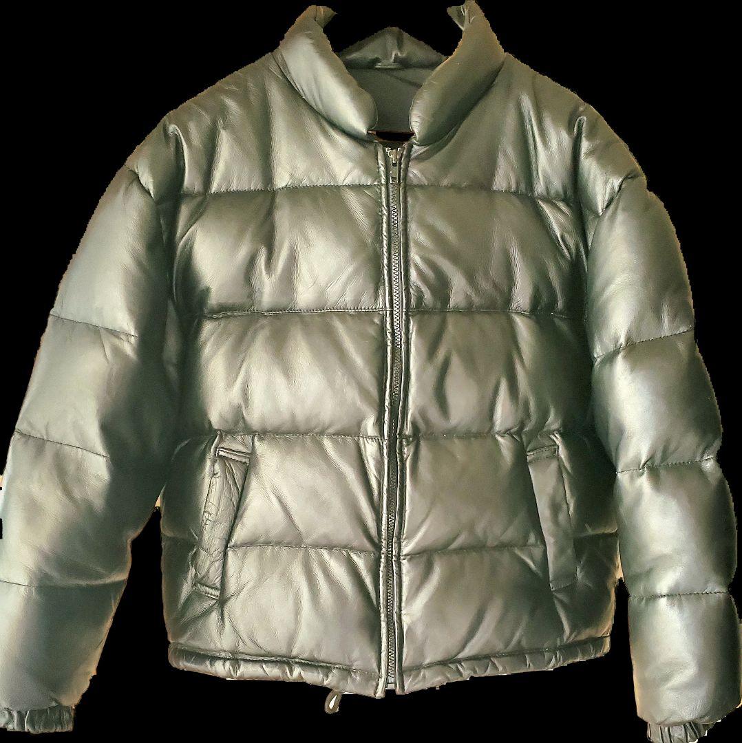 小*彦様 【週末値下‼️】レザー ダウンジャケット　稀少ショート丈　羊革　L