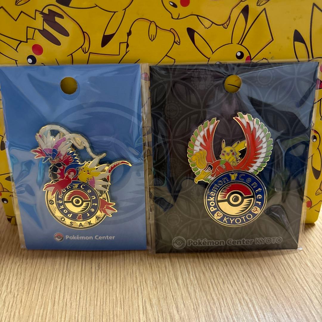 ポケモンセンター 京都・大阪限定 ピンズ 2個セット/ピンバッジ/鳳凰
