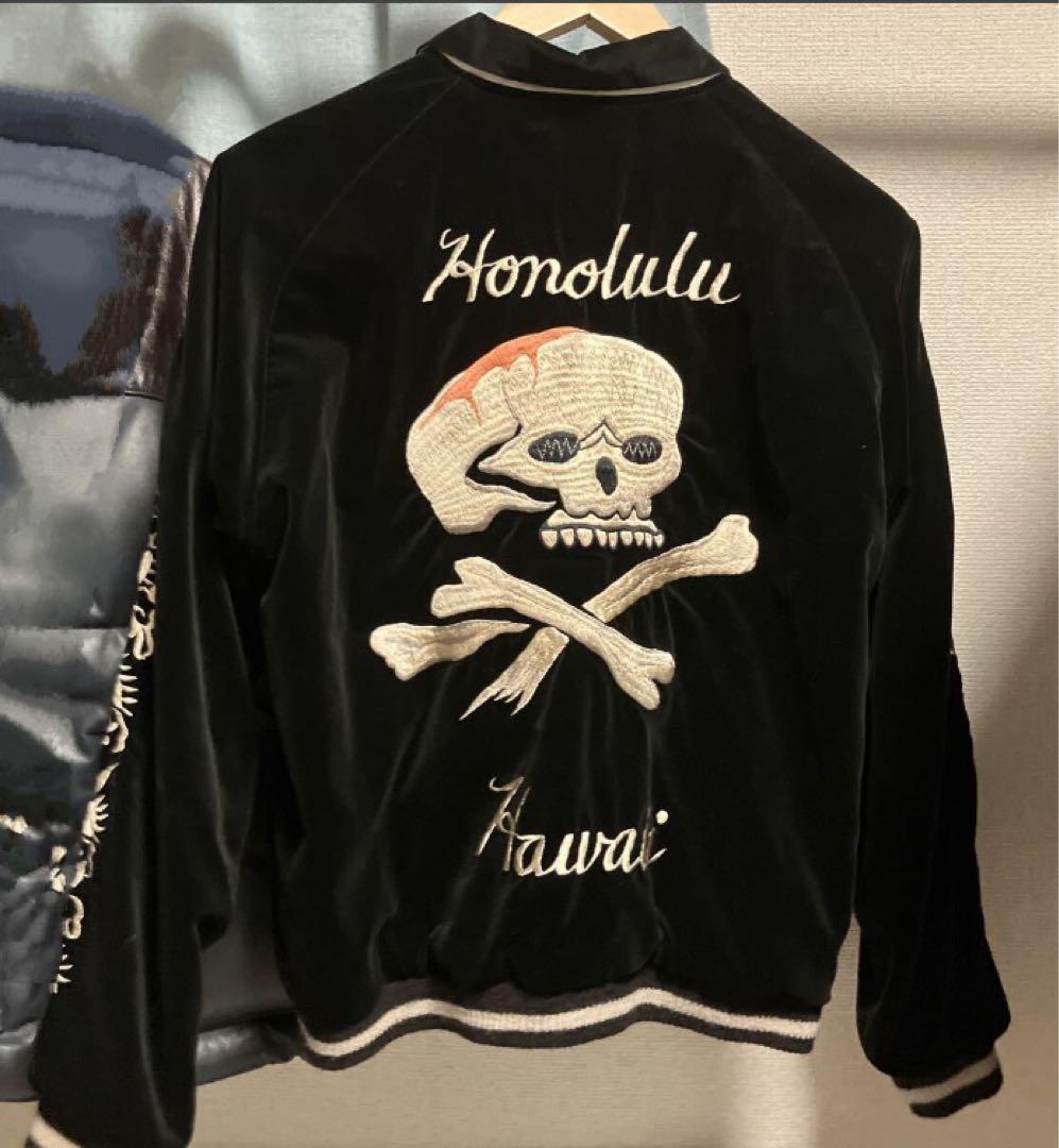 テーラー東洋 スカジャン 港商スペシャル 別珍 髑髏 スカル 大Lヴィンテージ