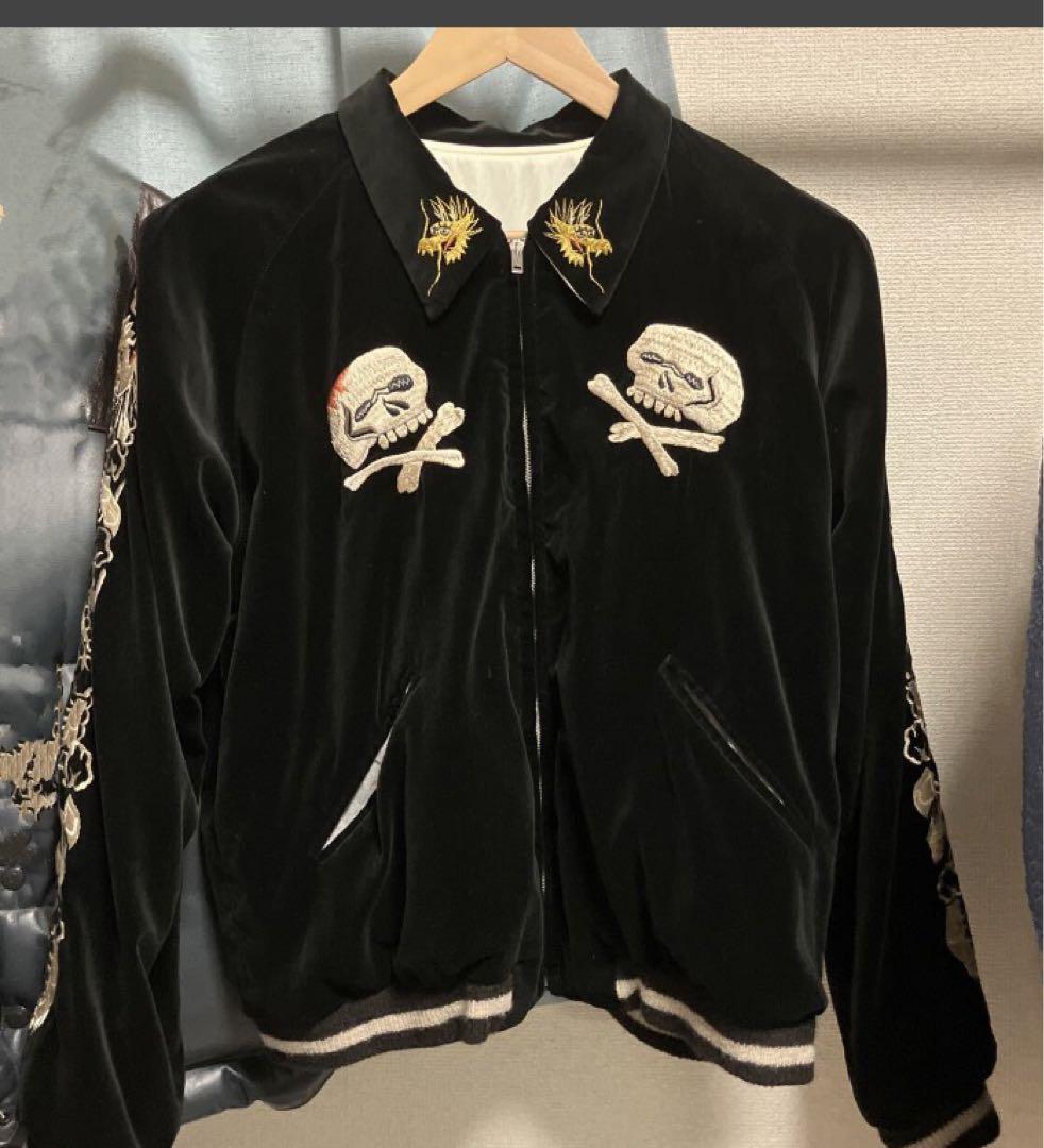 テーラー東洋 スカジャン 港商スペシャル 別珍 髑髏 スカル 大L