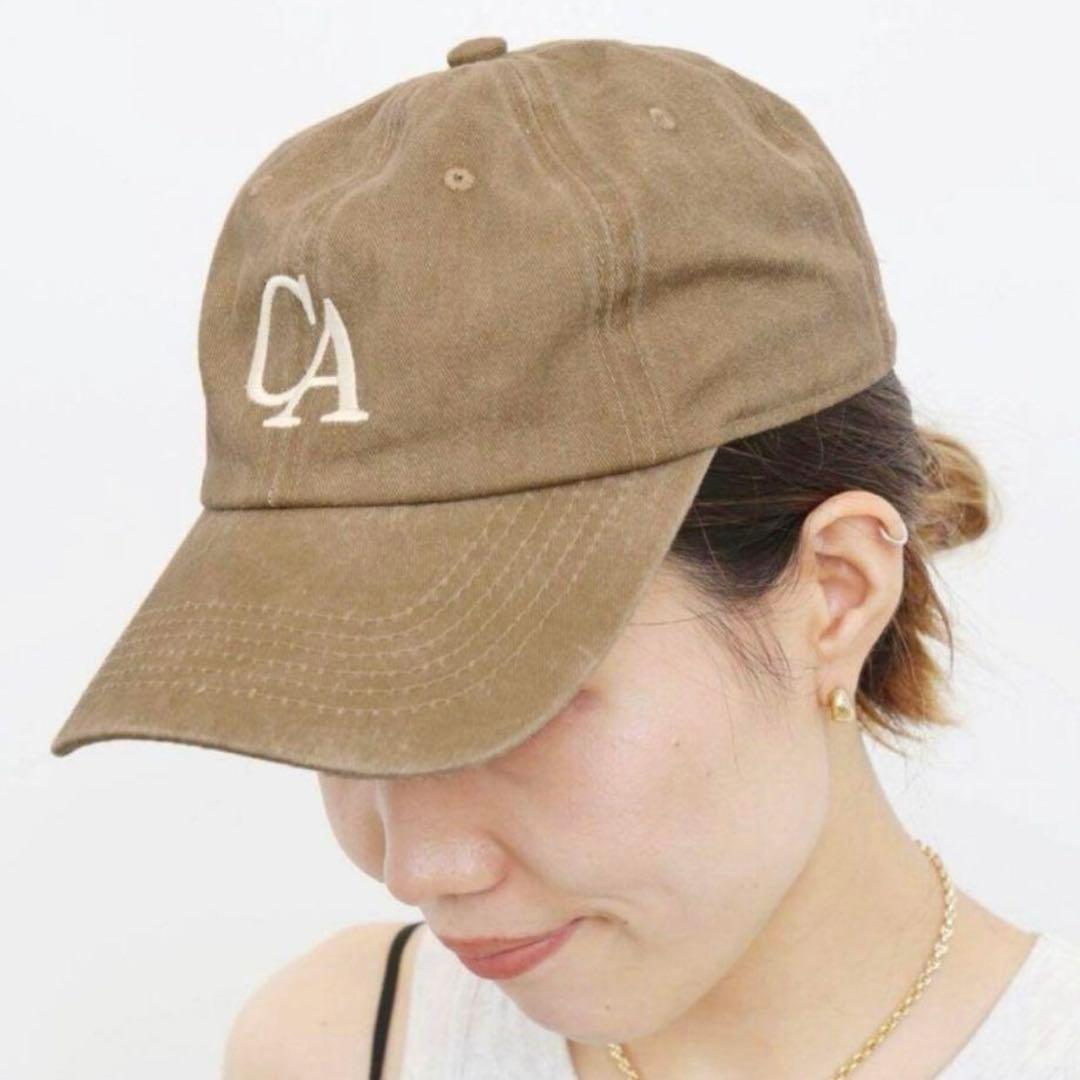 アパルトモン GOOD GRIEF！CA WASHED CAP ベージュ 刺繍
