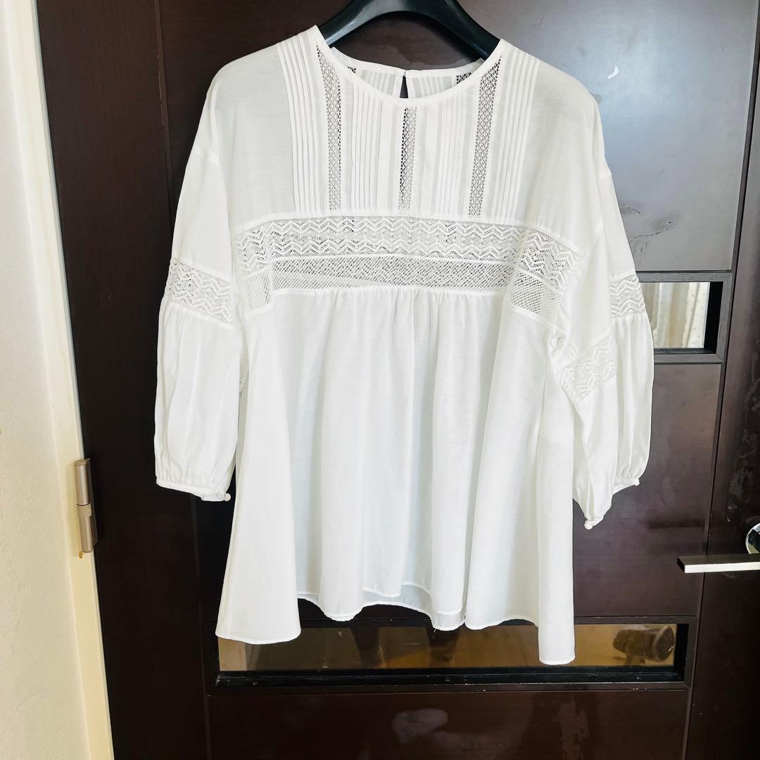 新品☆ ANAYI レーヨンポリエステル レースプルオーバー/セオリー、23