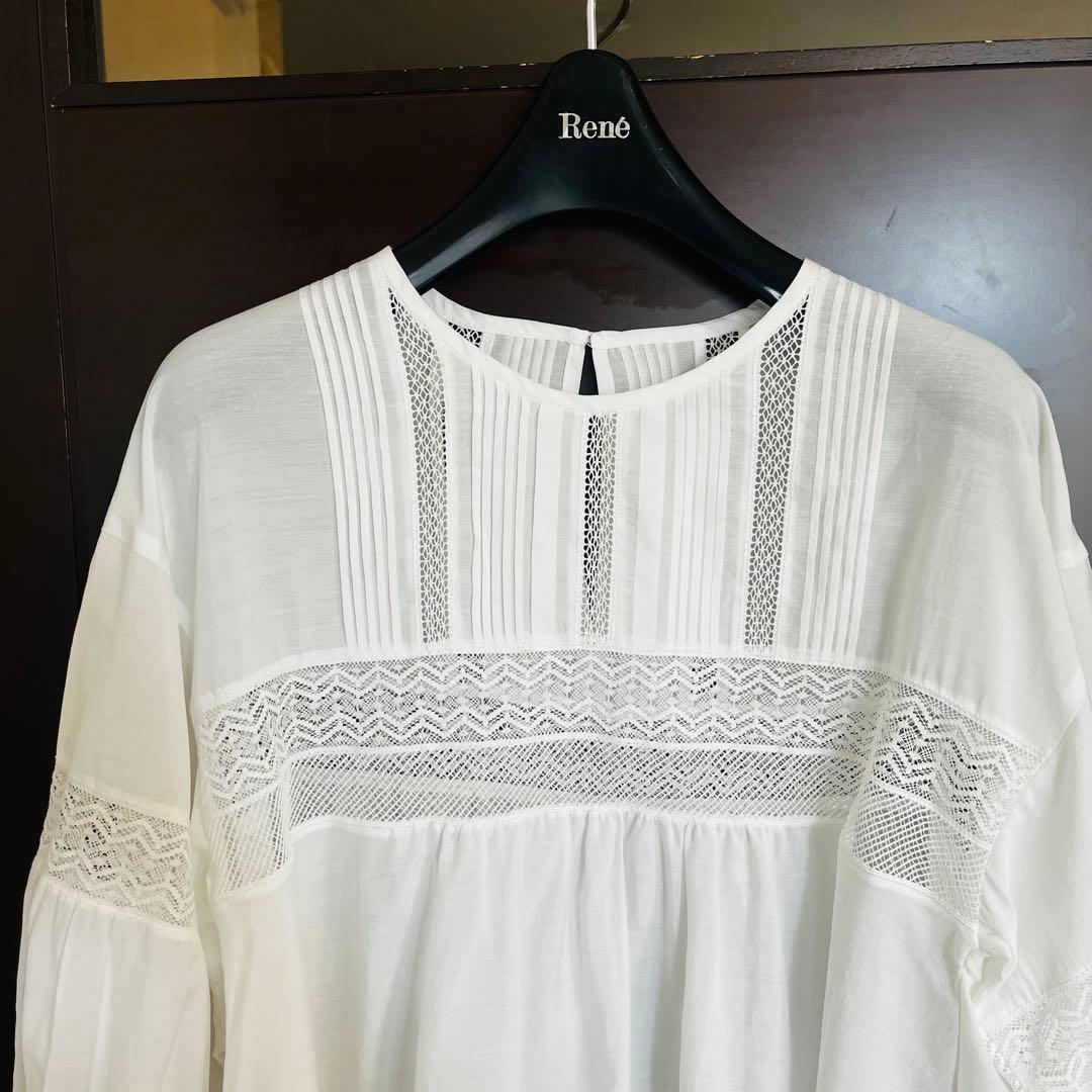 新品☆ ANAYI レーヨンポリエステル レースプルオーバー/セオリー、23