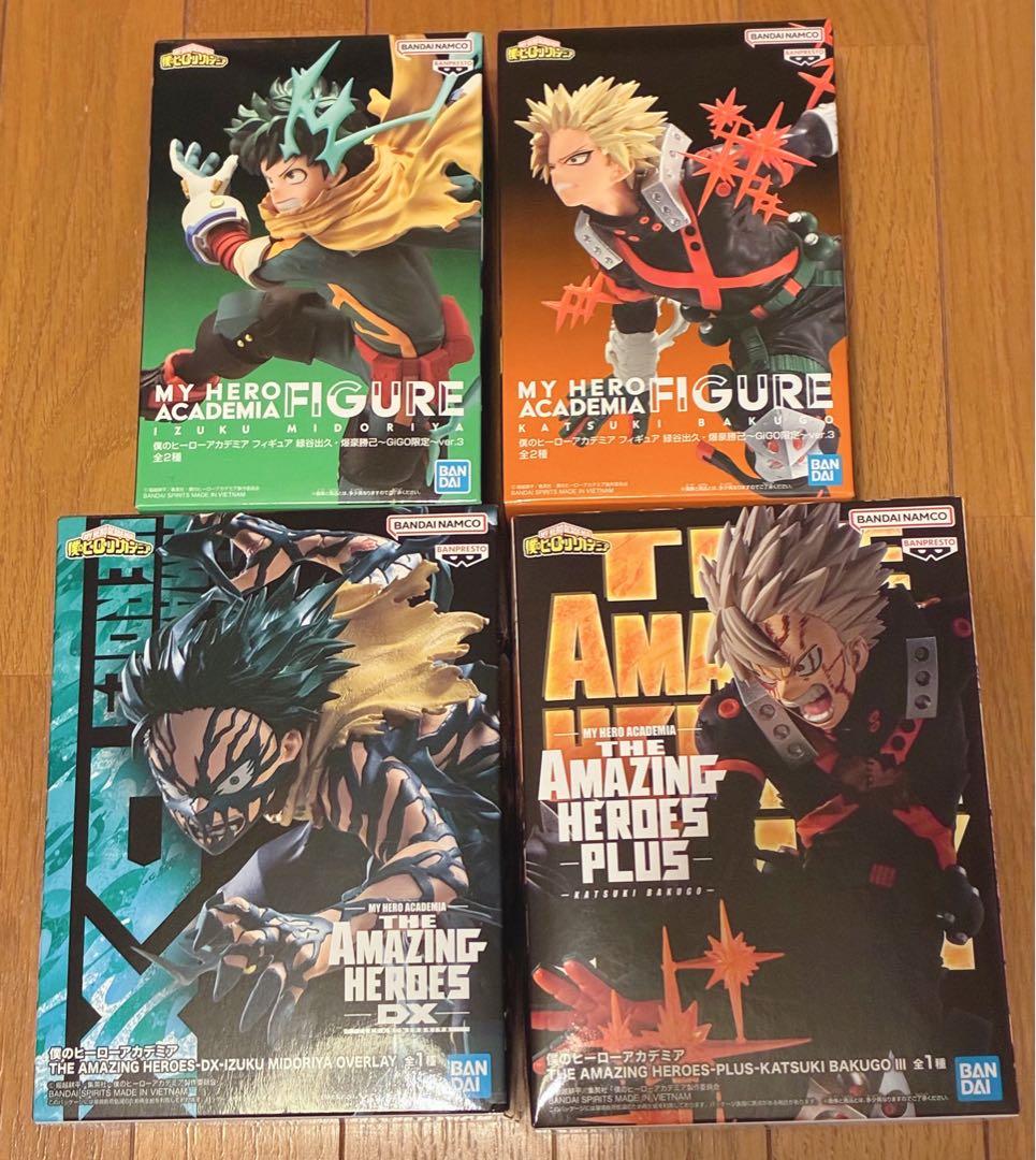 僕のヒーローアカデミア ヒロアカ 緑谷出久 爆豪勝己 フィギュア 4体 未開封