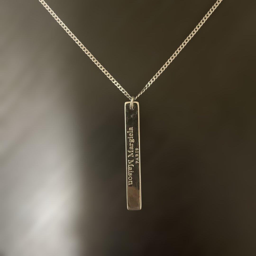 Mignon Margiela シルバー バー ネックレス