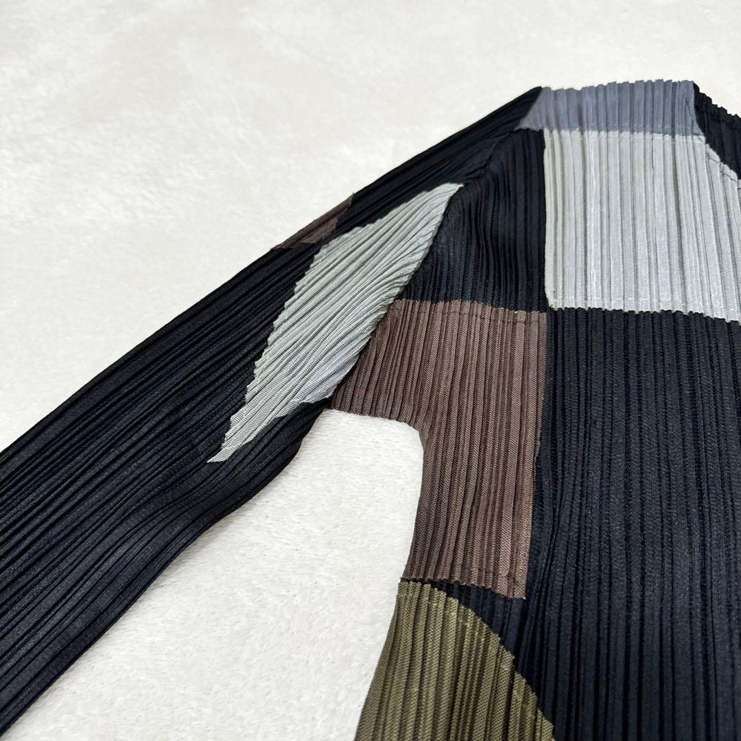 極美品✨PLEATS PLEASE プリーツ 長袖 トップス マルチカラー - メルカリ