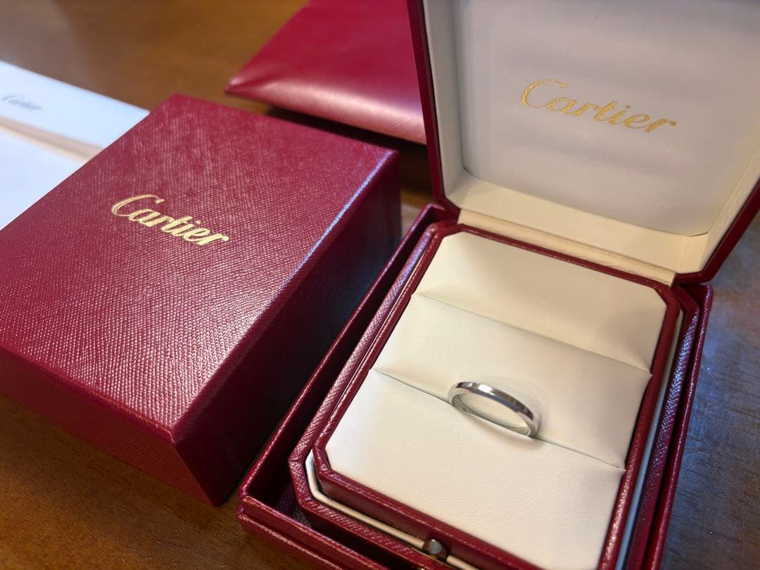Cartier プラチナリング 950刻印　サイズ56 Cartier（カルティエ） 8.5号 リング・指輪 1895 ウェディング リング