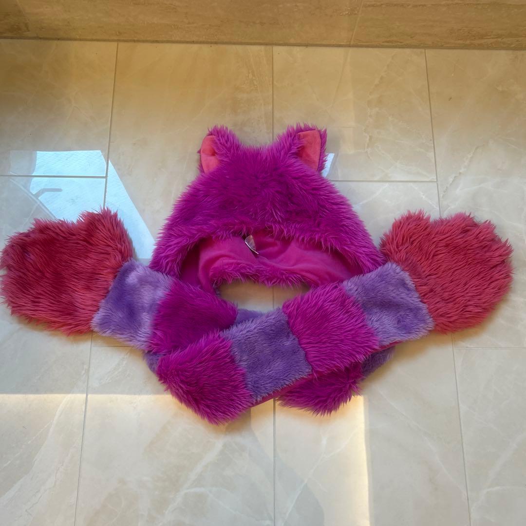 ディズニー チェシャ猫 マフラーキャップ