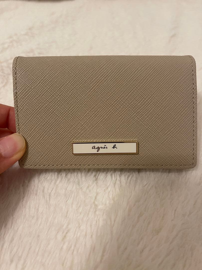 未使用！Agnes b. ベージュ 名刺入れ