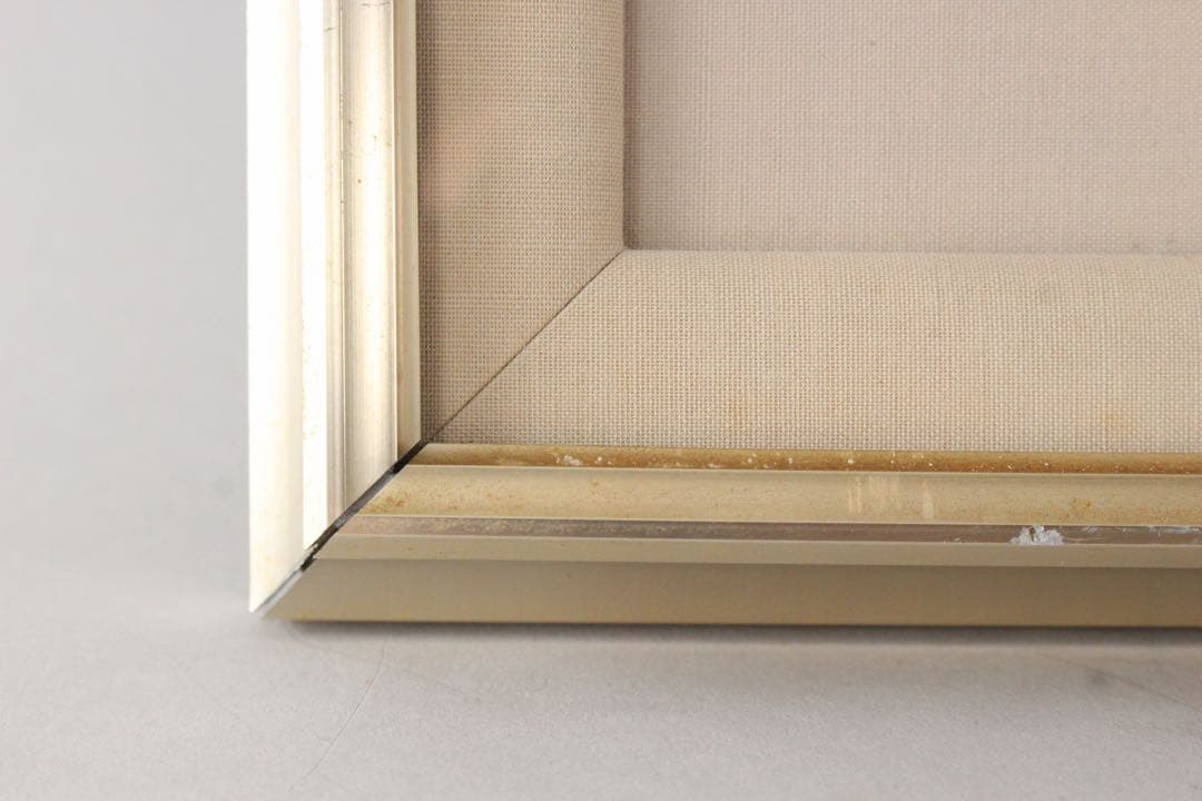 No5300 額装　倉光博之　金銘　「野尻湖」　日本画　6号　風景画　送料無料