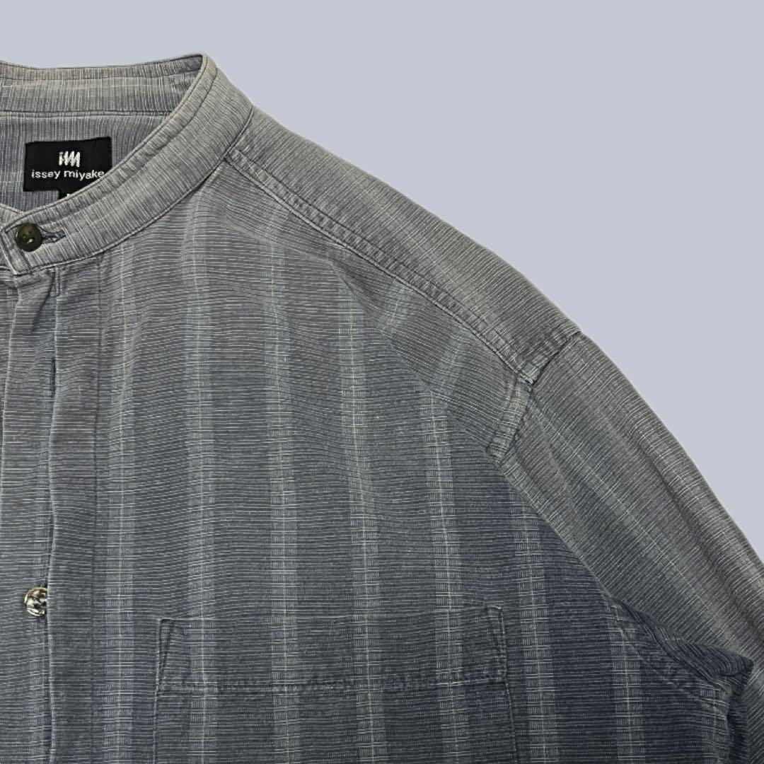 美品】80s☆イッセイミヤケ☆ヴィンテージ☆バンドカラーシャツ
