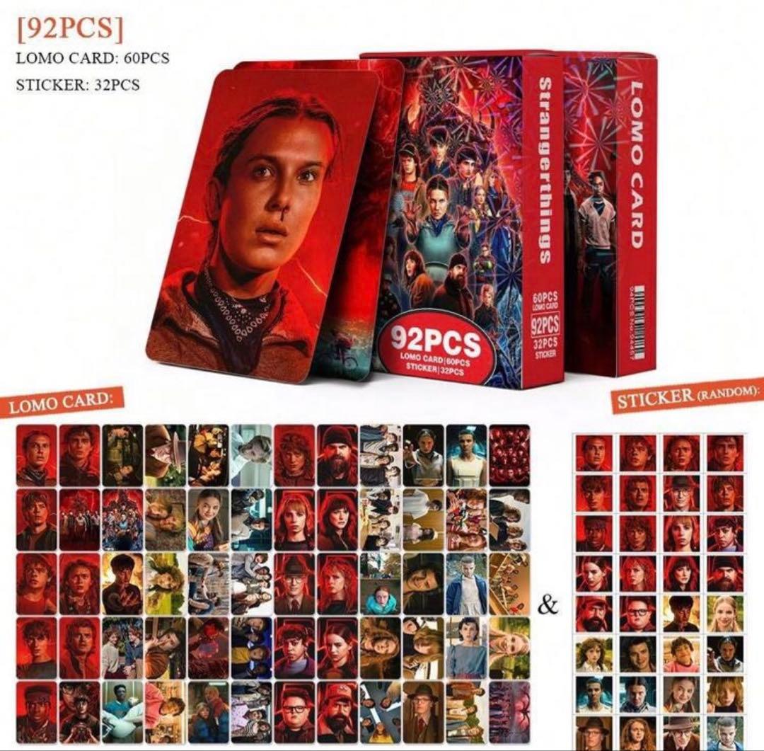 ストレンジャーシングス 92枚セット カード 60枚 ステッカー 32枚