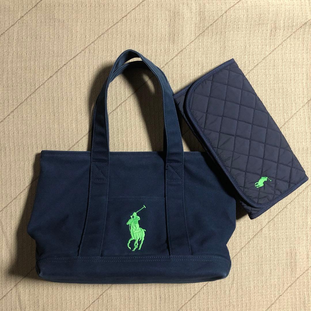 ラルフローレン トートバッグ マザーズバック - メルカリ