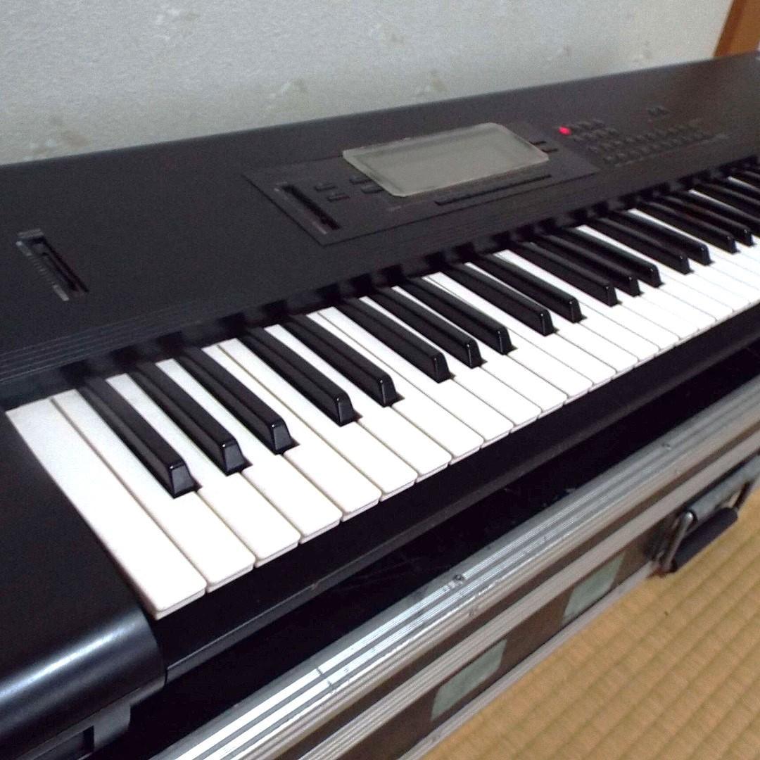 完動_美品 電池交換済 76FS鍵盤 コルグ T2_純正フライトケース付