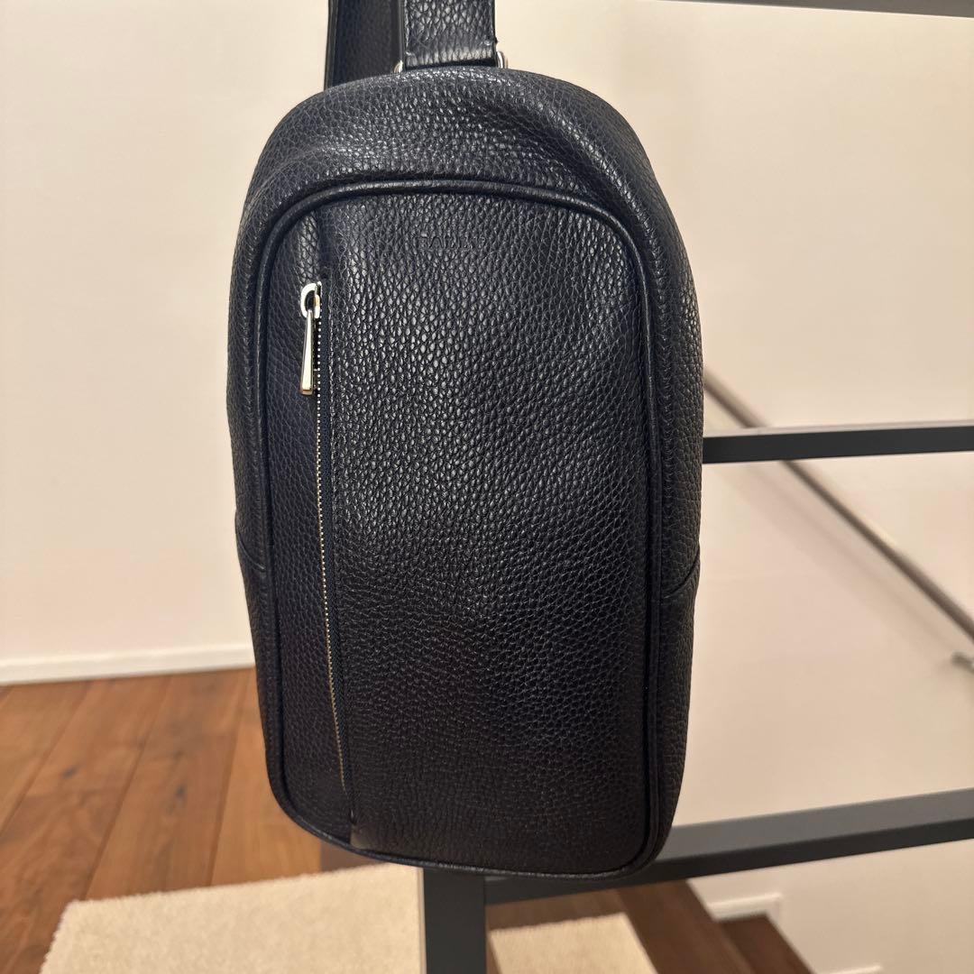 BALLYネイビー バッグ/レザー/NVY/SLING BAG STARLEX