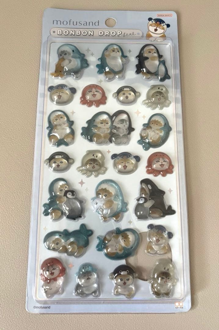 ボンボンドロップシール mofsand サメにゃん - メルカリ