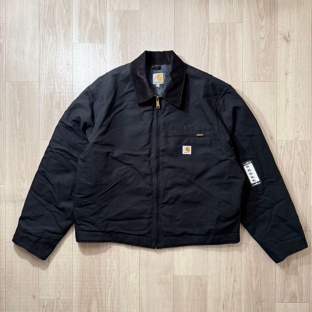 USA製デッド！Carhartt デトロイトジャケット XL 黒 ブラック