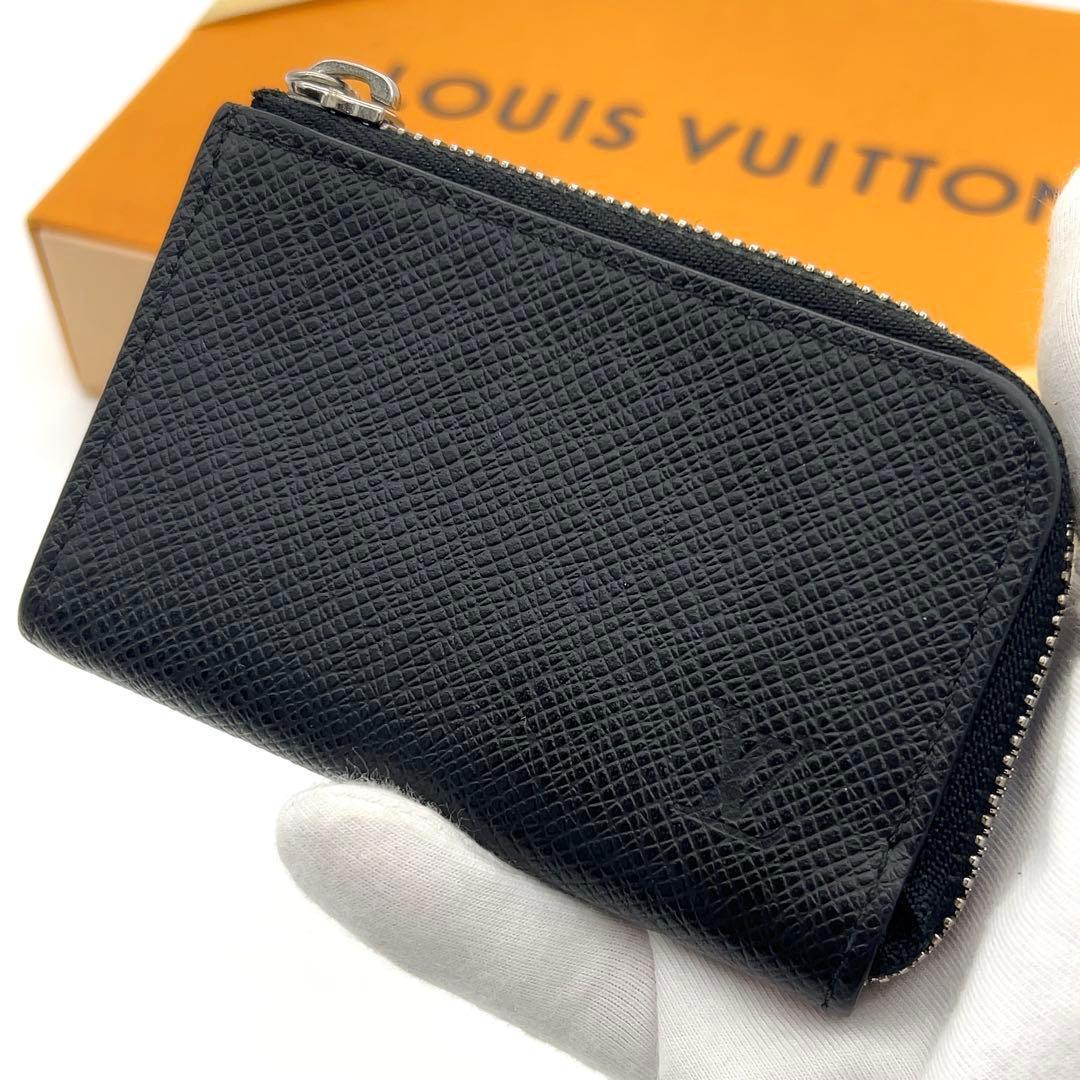 極美品】ルイヴィトン タイガ ポルトモネジュール コインケース 黒