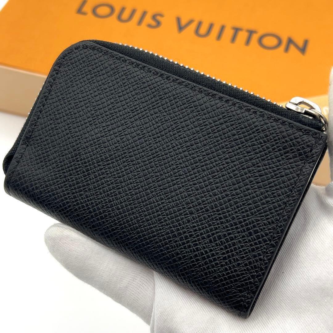 極美品】ルイヴィトン タイガ ポルトモネジュール コインケース 黒