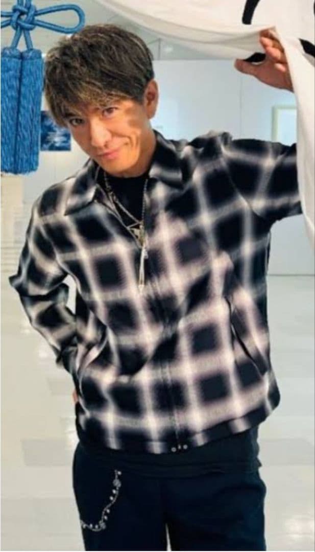 木村拓哉着用 マインデニム Ombre Check Harrington JKT - メルカリ