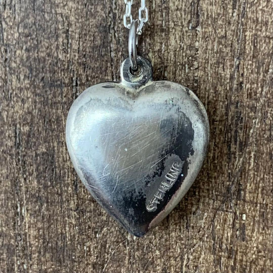 スウィートハートジュエリー エナメル シルバー ヴィンテージネックレス 1