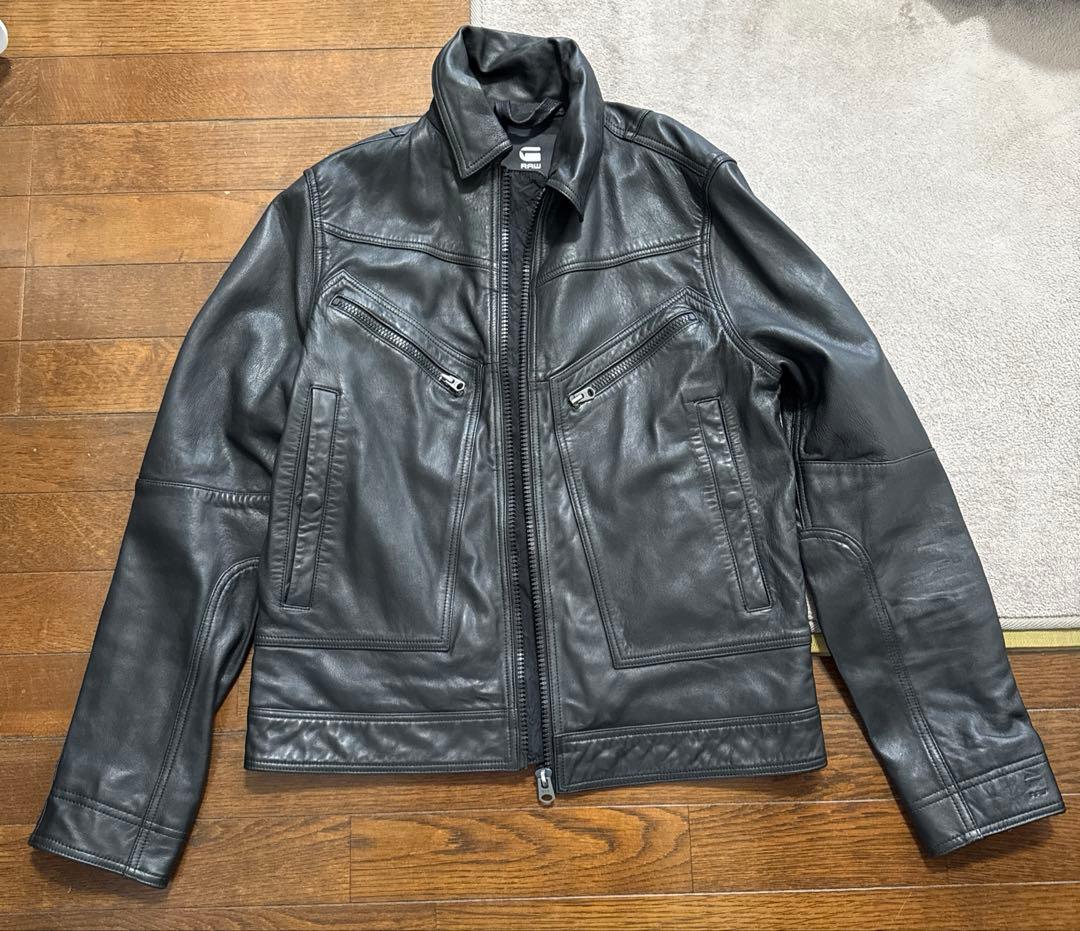 【新品未使用】G-Star RAW FLIGHT LATHER JKT