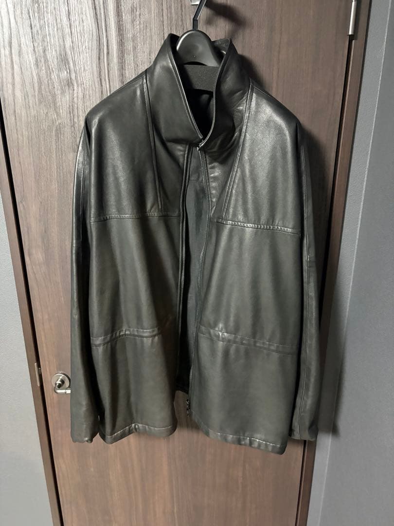 ジャケット・アウター LIDNM GOAT LEATHER TECH BLOUSON