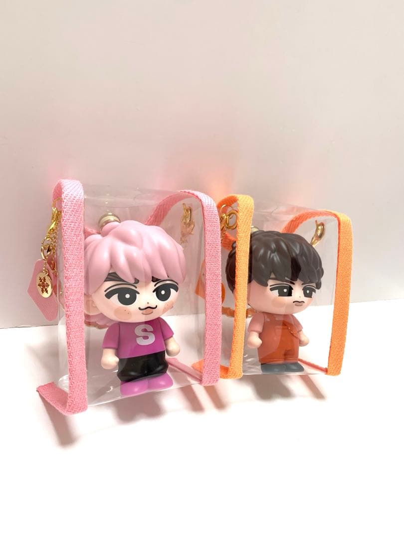 s(プロフ閲覧必須)様専用 すのチルソフビポーチ ピンク オレンジ