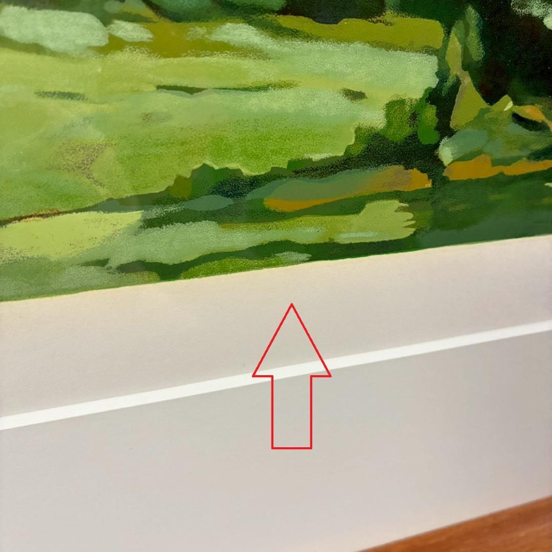 美品 笹倉鉄平「ルピ」シルクスクリーン 額縁入 人気作家 光の情景画家