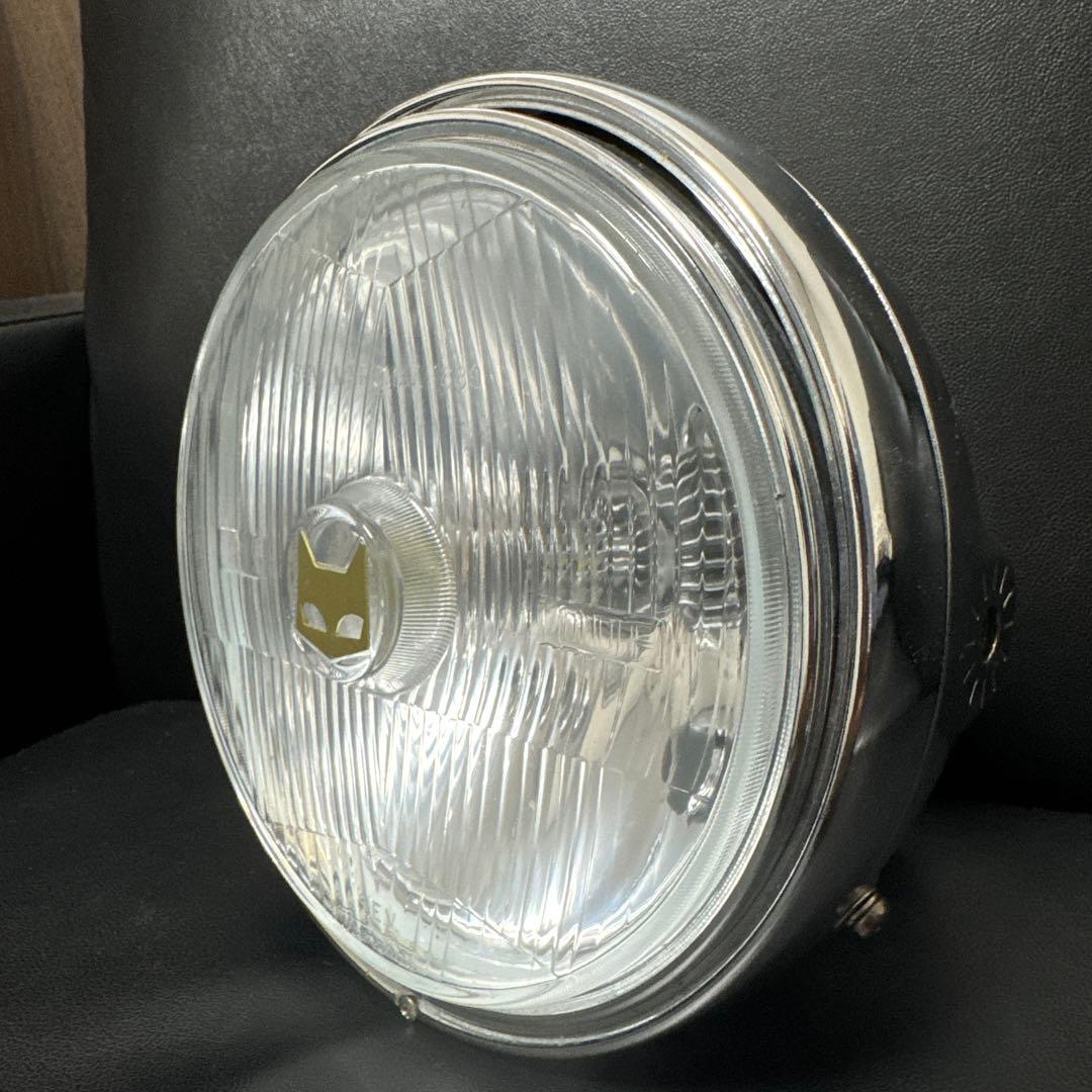 マーシャル　180パイ　889 クリア　LEDバルブ　メッキ鉄ケース付き　クリア