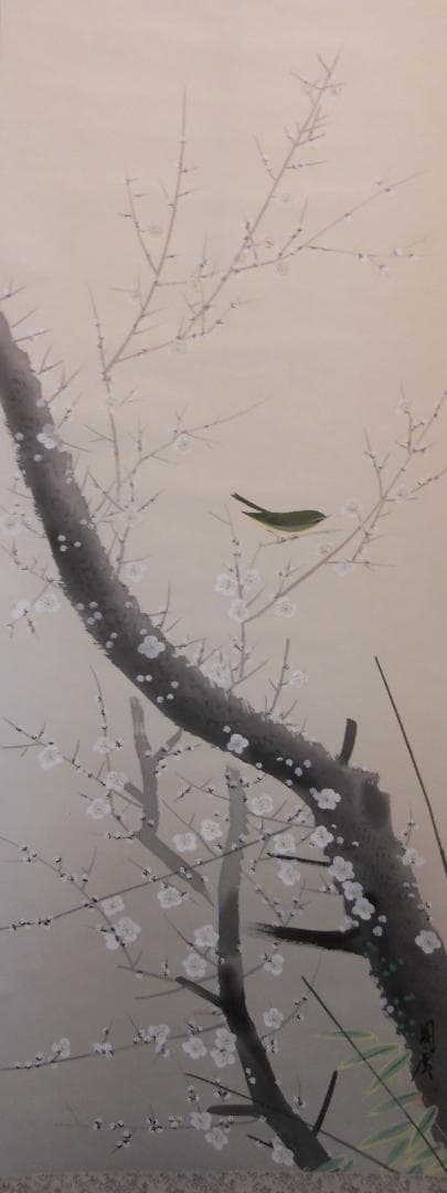 掛け軸 國廣 梅花図 絹本 希少 軸装 茶道具 掛軸 美品 です。 Amazon.co.jp: 10年保証 掛け軸 ミニ掛け軸 和風 花鳥画 春掛け 紅白梅