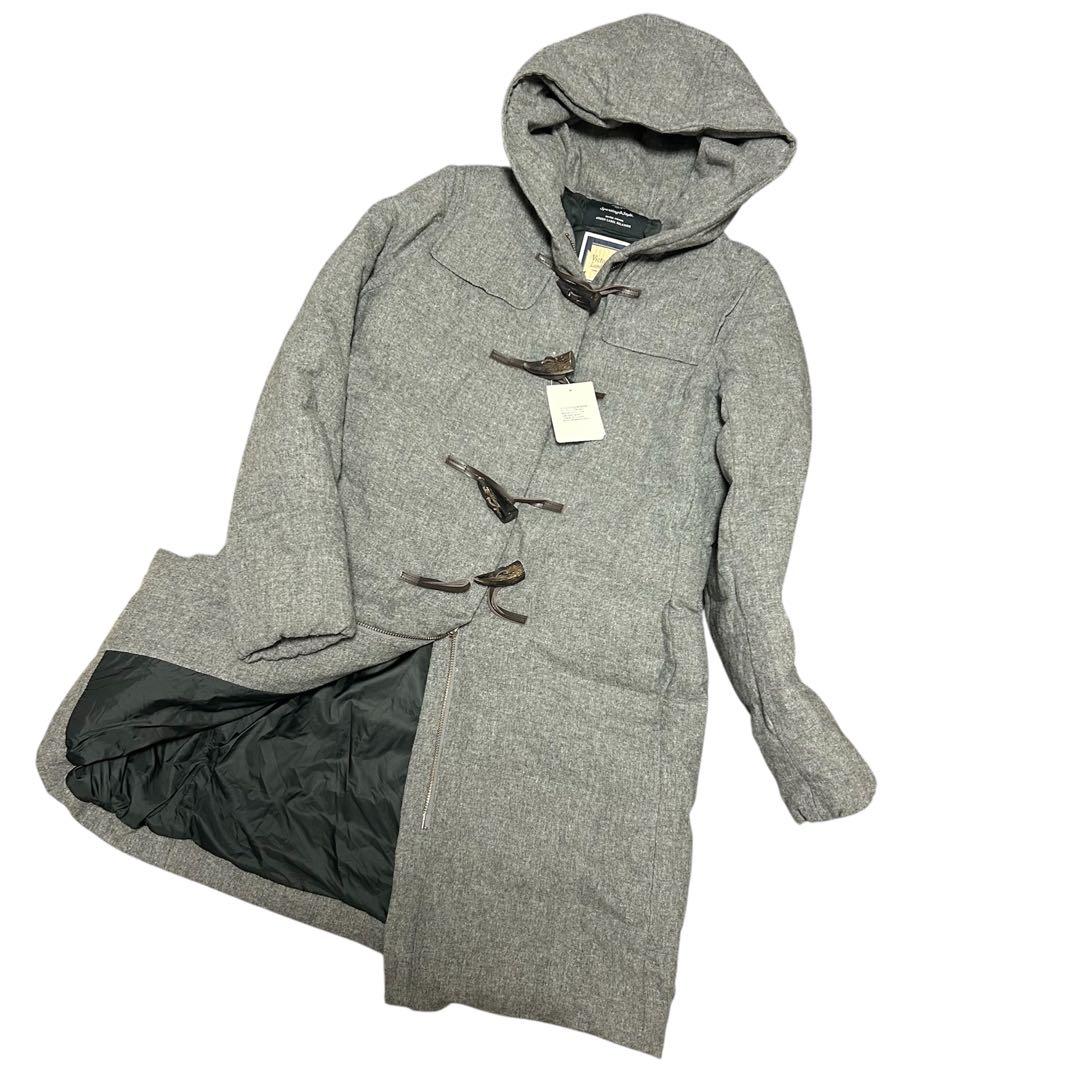 ユナイテッドアローズ　ダウンロングコート　ダッフルコート　ウール　グレー　38