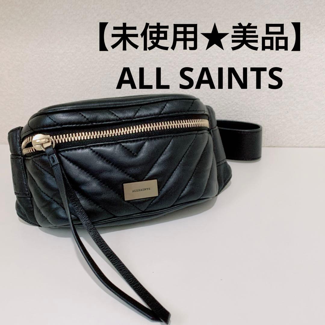 【美品】ALLSAINTS オールセインツ ウエストバッグ ウエストポーチ 黒 ALLSAINTS(オールセインツ)のボディバッグ・ウエストポーチアイテム