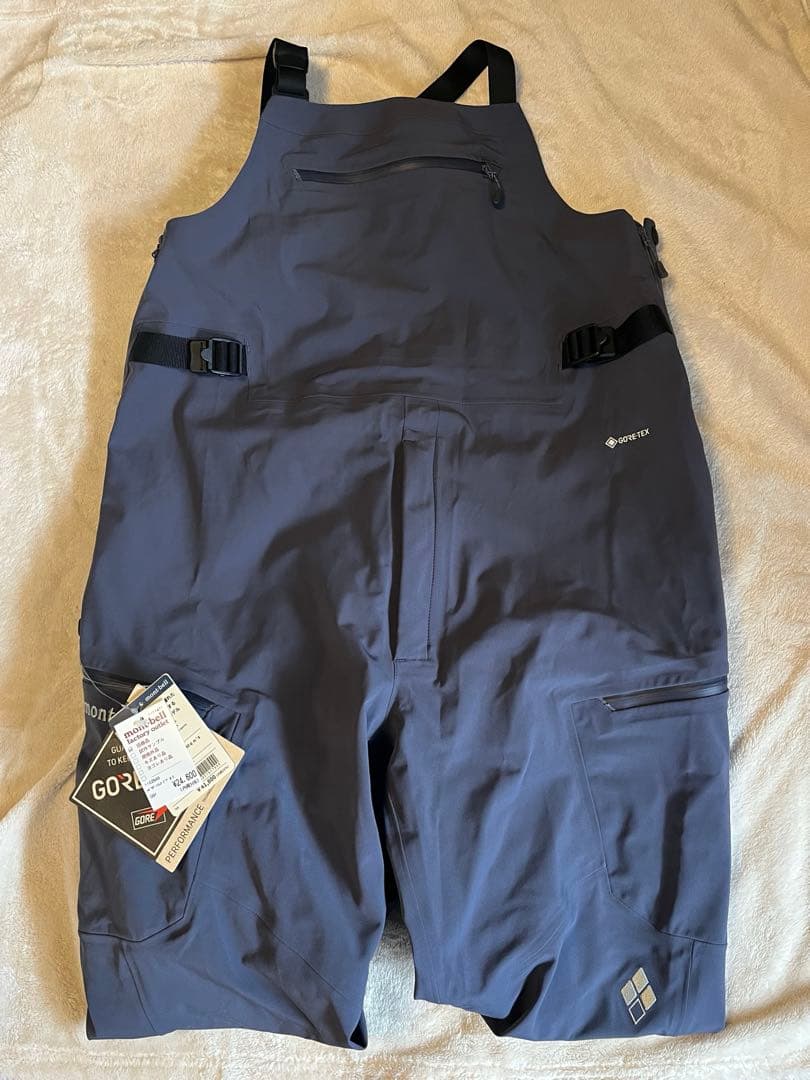 モンベル パウダートラックビブ　メンズM