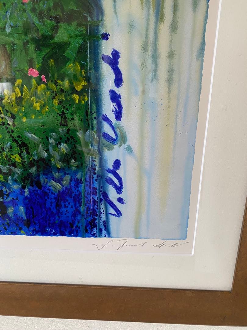 J.トレンツ.リャド作 ヴィラヴェルディ(彫刻のある庭) シルク