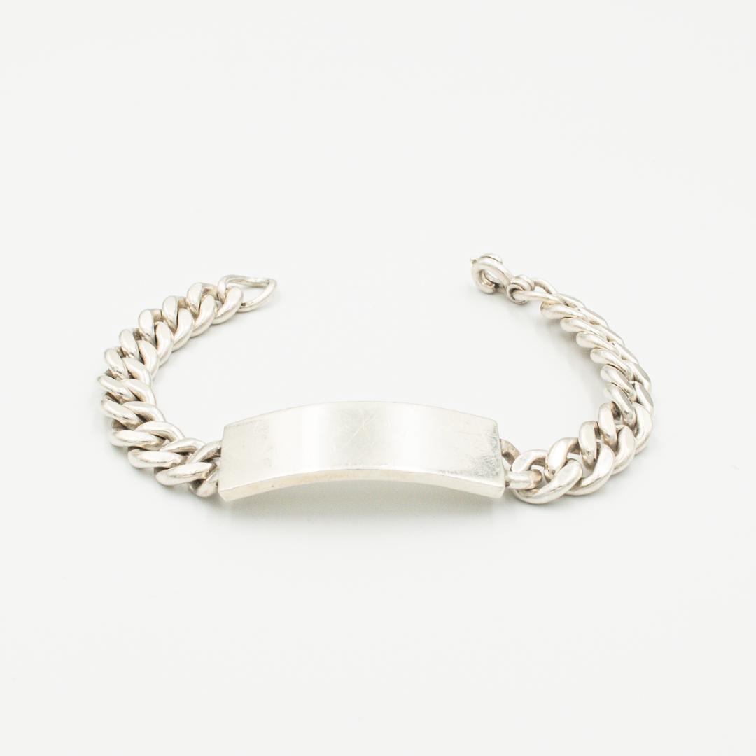 ヴィンテージ ティファニー ID ブレスレット シルバー 20cm 40年代