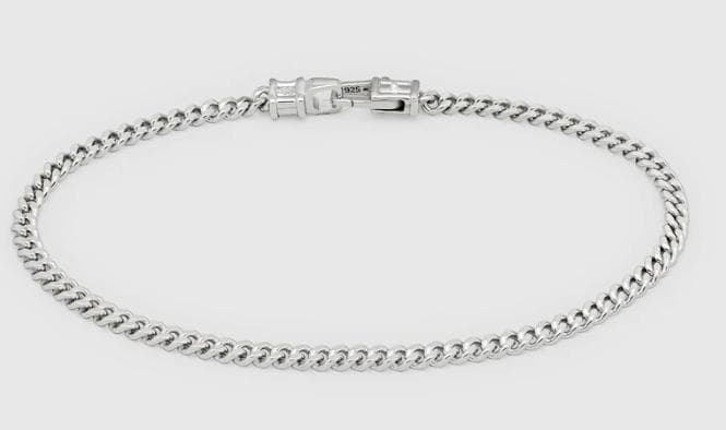 アクセサリー TOM WOOD Curb Bracelet M 7.7inch