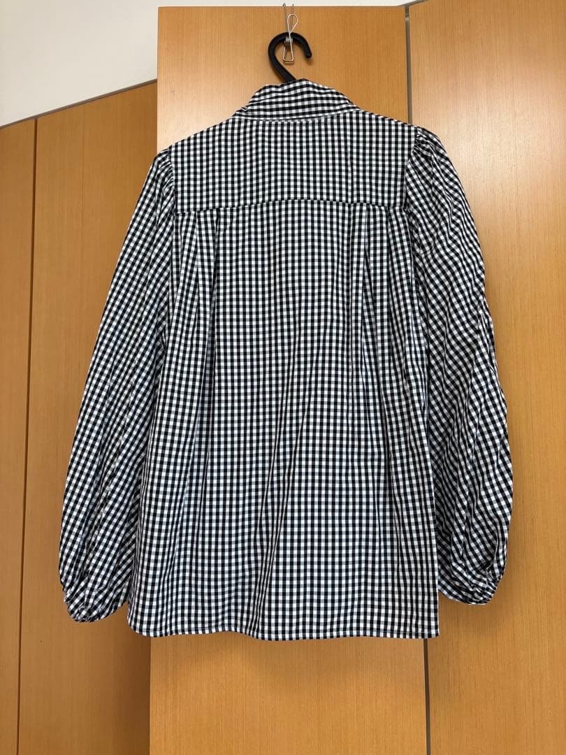 yori リボン ブラウス ギンガムチェック 36 drawer blamink - メルカリ