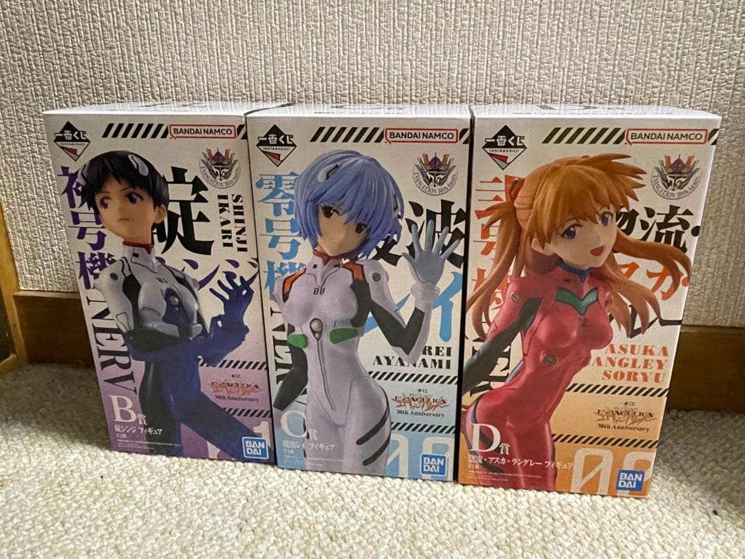 一番くじ エヴァンゲリオン30th Anniversary B賞 Ｃ賞 D賞