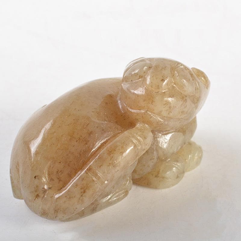 中国　玉石彫刻　神獣刻　根付　紙鎮　置物　C　7265E 中国 玉石彫刻 神獣 紙鎮 置物 C R5411