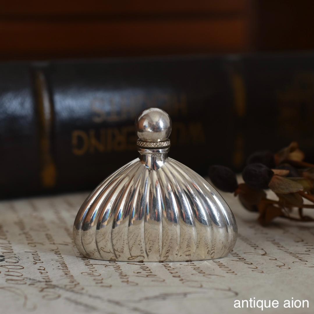 フランス製ヴィンテージ 20世紀中頃 スターリングシルバー パフュームボトル